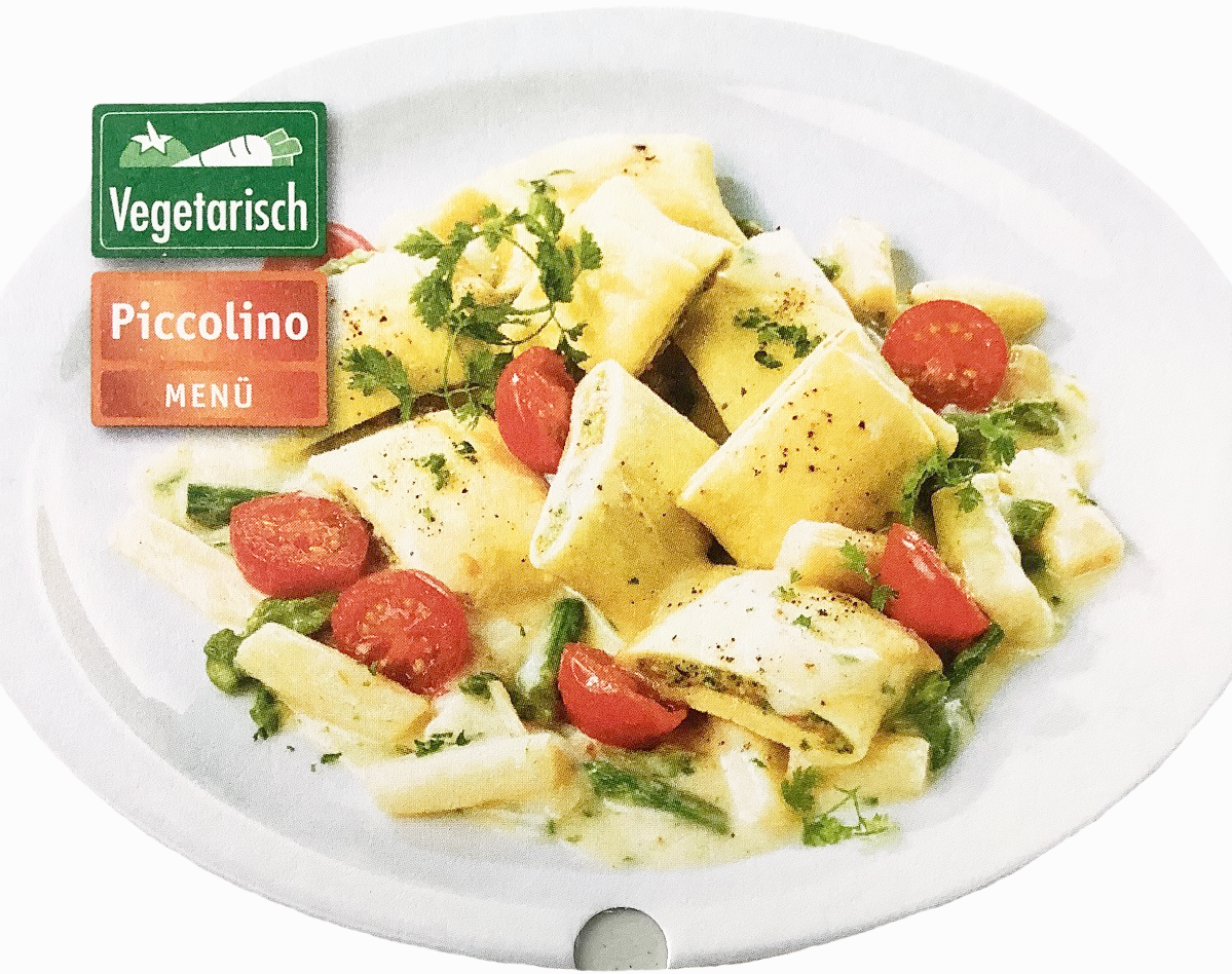 Maultaschen-Pfännchen mit Spargel